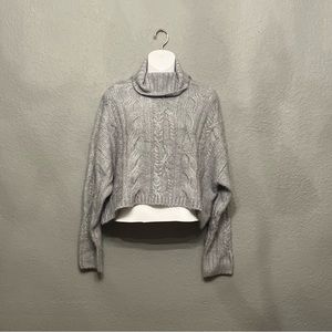 Grey crop top sweater
